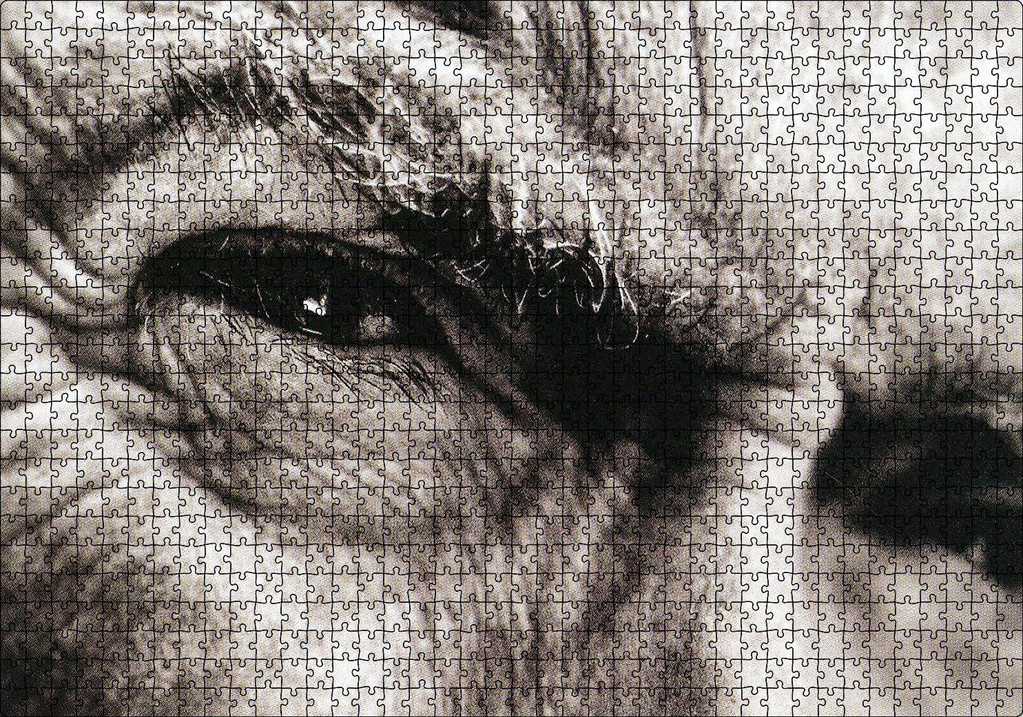 Clint Eastwood Portre Gözler Puzzle Yapboz MDF Ahşap 1000 Parça 49 cm X 68 cm