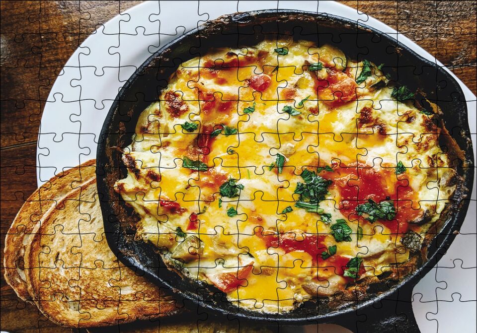 İtalyan Yumurtası Puzzle Yapboz MDF Ahşap 120 Parça 24 cm X 34 cm