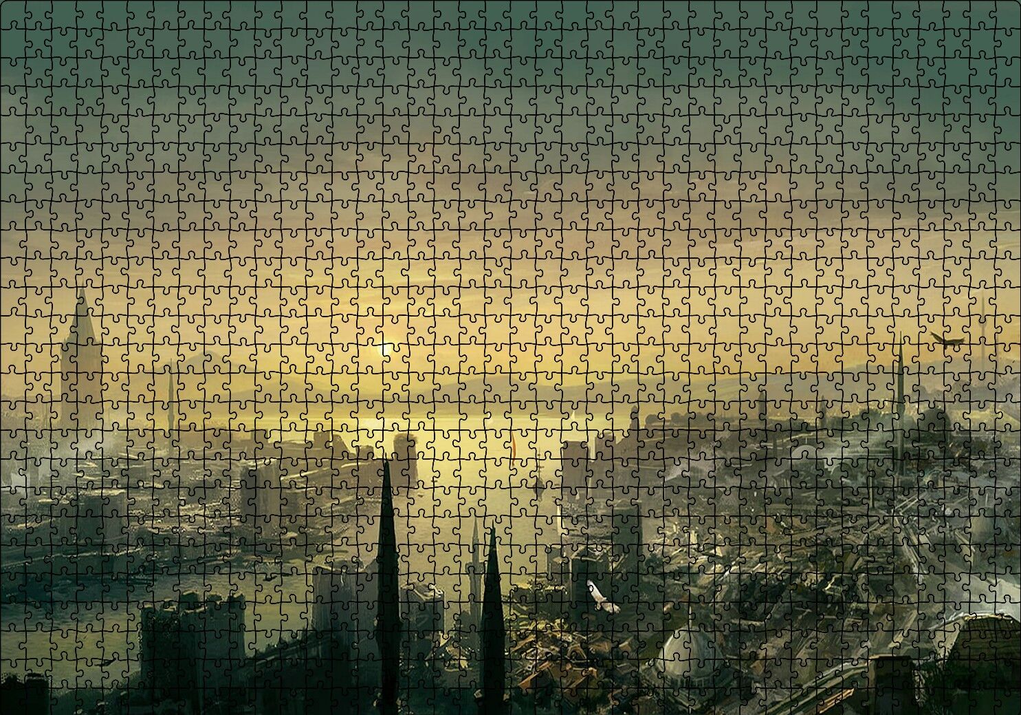 Assassins Creed Relevations Haliç Manzarası Puzzle Yapboz MDF Ahşap 1000 Parça 49 cm X 68 cm