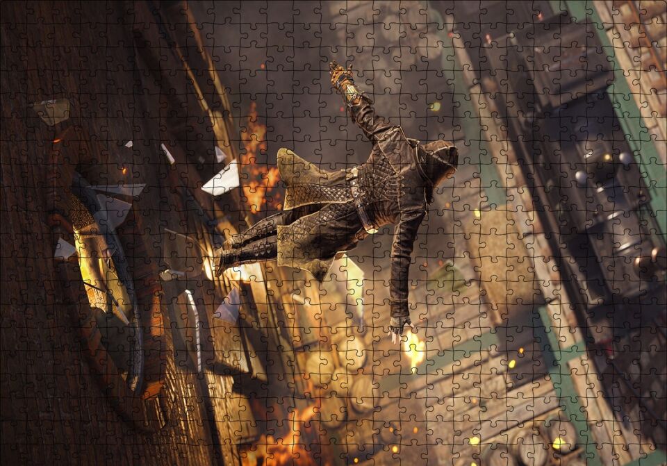 Assassins Creed Relevations İstasyondaki Suikastçi Puzzle Yapboz MDF Ahşap 500 Parça 49 cm X 68 cm