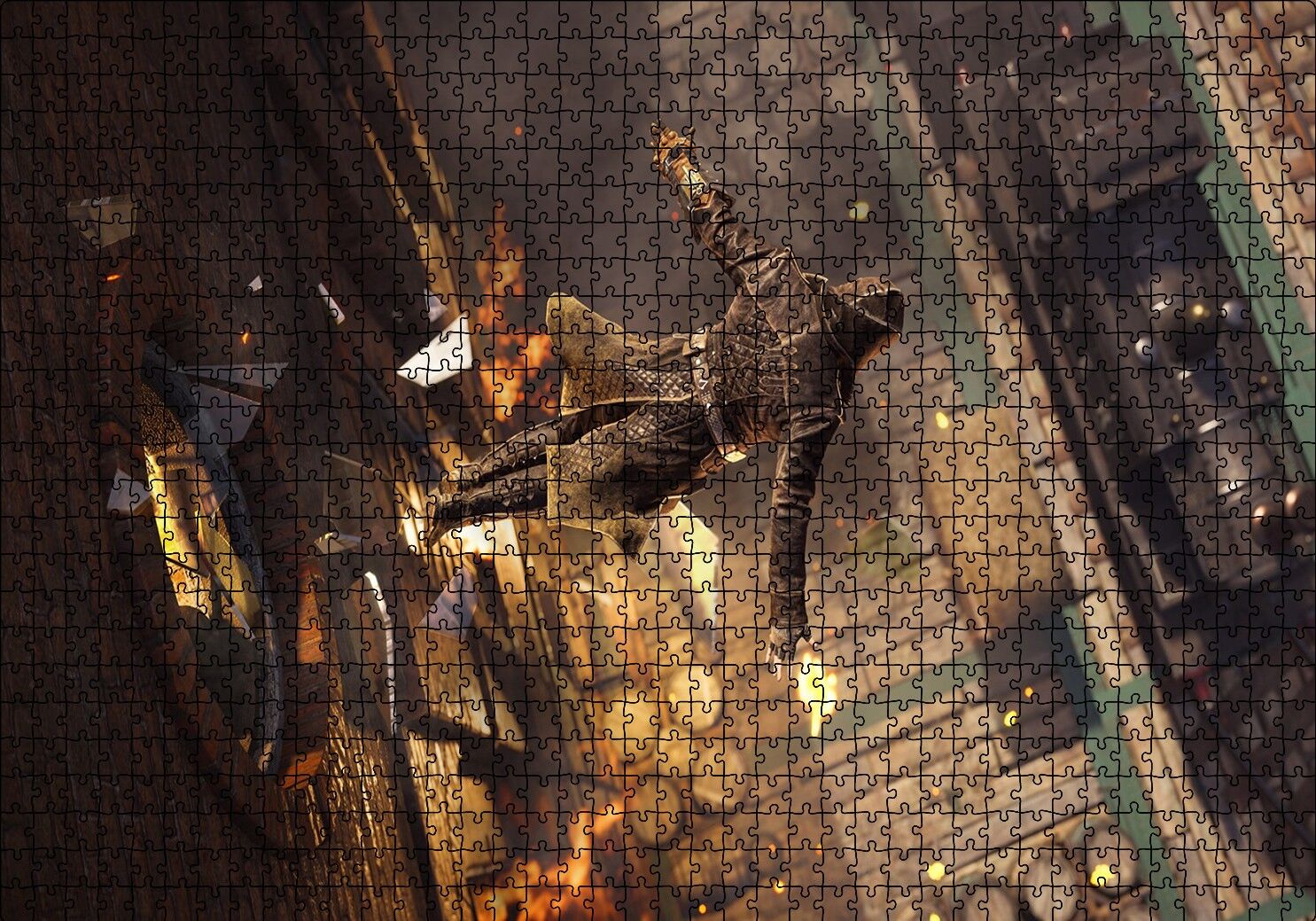 Assassins Creed Relevations İstasyondaki Suikastçi Puzzle Yapboz MDF Ahşap 1000 Parça 49 cm X 68 cm