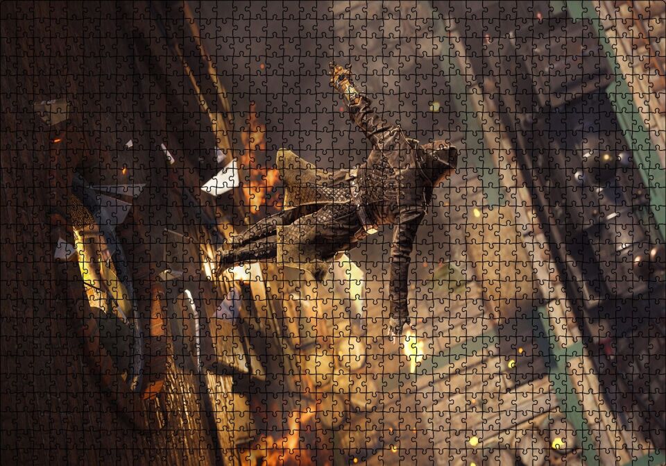 Assassins Creed Relevations İstasyondaki Suikastçi Puzzle Yapboz MDF Ahşap 1000 Parça 49 cm X 68 cm