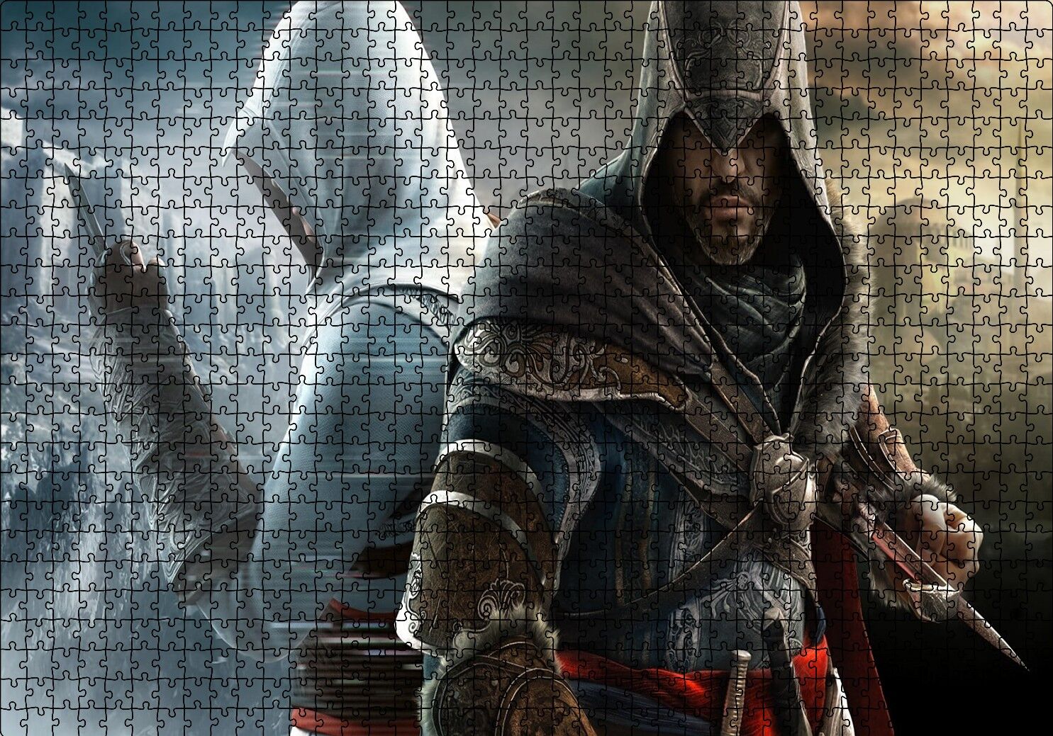 Assassins Creed Revelations Suikastçiler İstanbul'da Puzzle Yapboz MDF Ahşap 1000 Parça 49 cm X 68 cm