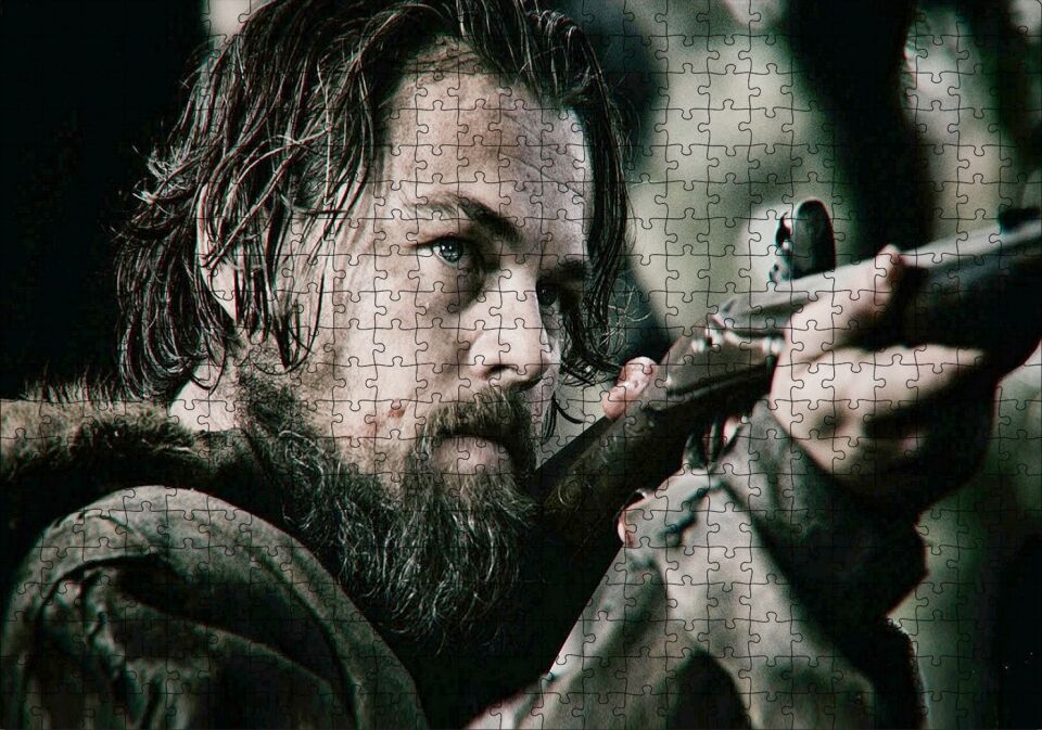 The Revenant Leonardo Di Caprio Puzzle Yapboz MDF Ahşap 500 Parça 49 cm X 68 cm