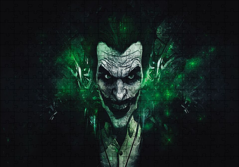 Joker Yeşil Puzzle Yapboz MDF Ahşap 255 Parça 34 cm X 49 cm