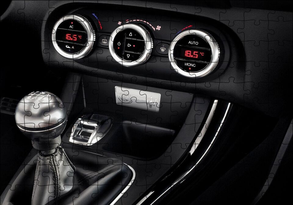 Alfa Romeo Vites ve Düğmeler Puzzle Yapboz MDF Ahşap