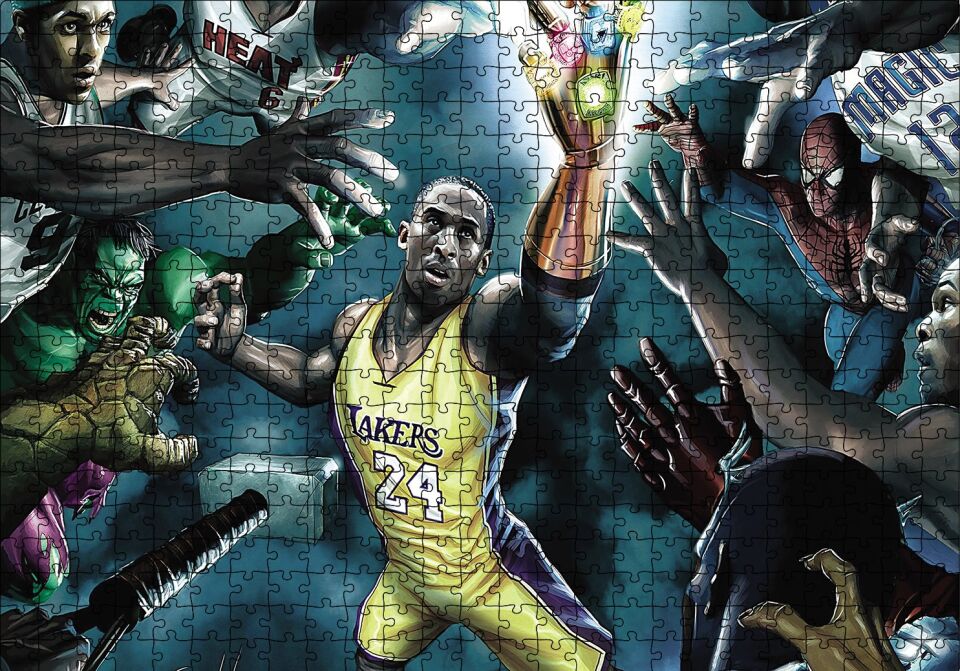 Havalı Nba Puzzle Yapboz MDF Ahşap 500 Parça 49 cm X 68 cm