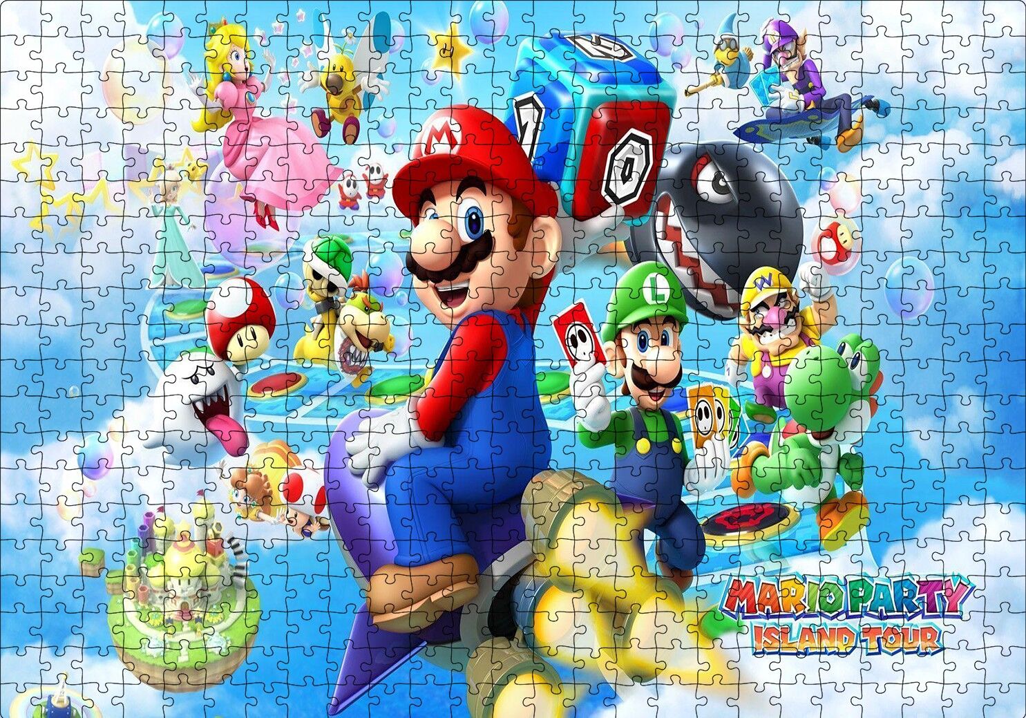 Nintendo Mario Party Island Tour Puzzle Yapboz MDF Ahşap 500 Parça 49 cm X 68 cm