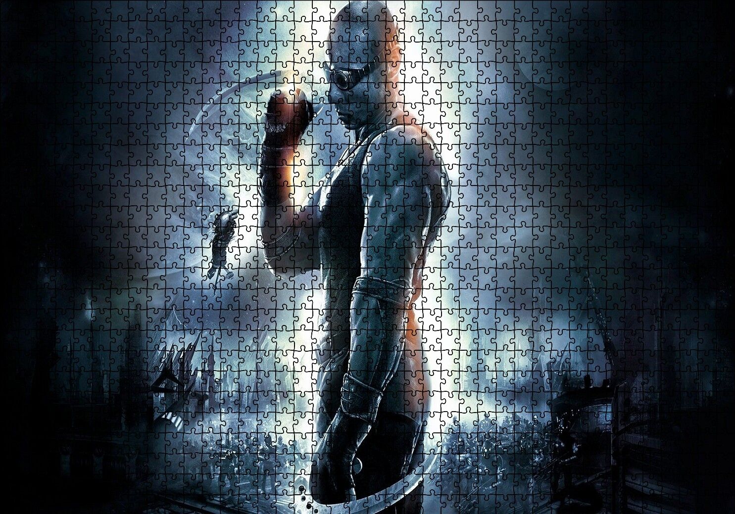 Kaçış Riddick Görseli Puzzle Yapboz MDF Ahşap 1000 Parça 49 cm X 68 cm