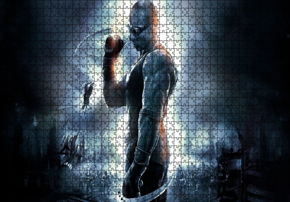 Kaçış Riddick Görseli Puzzle Yapboz MDF Ahşap 1000 Parça 49 cm X 68 cm