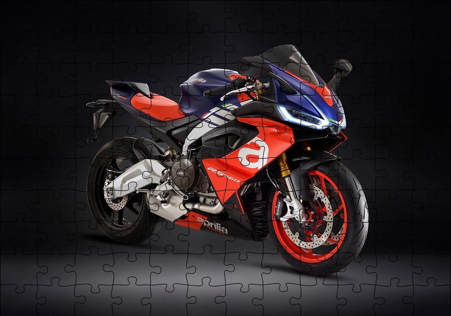 Aprilia RS 660 Yarış Motorsikleti Puzzle Yapboz MDF Ahşap 120 Parça 24 cm X 34 cm