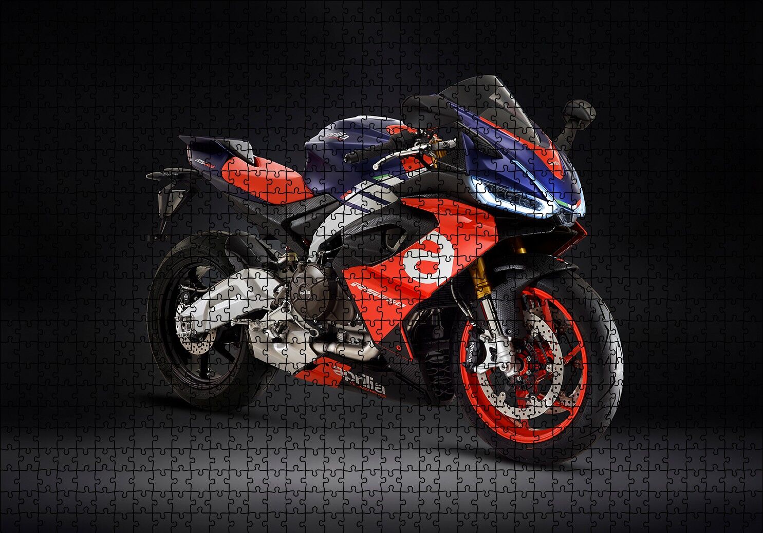 Aprilia RS 660 Yarış Motorsikleti Puzzle Yapboz MDF Ahşap 1000 Parça 49 cm X 68 cm