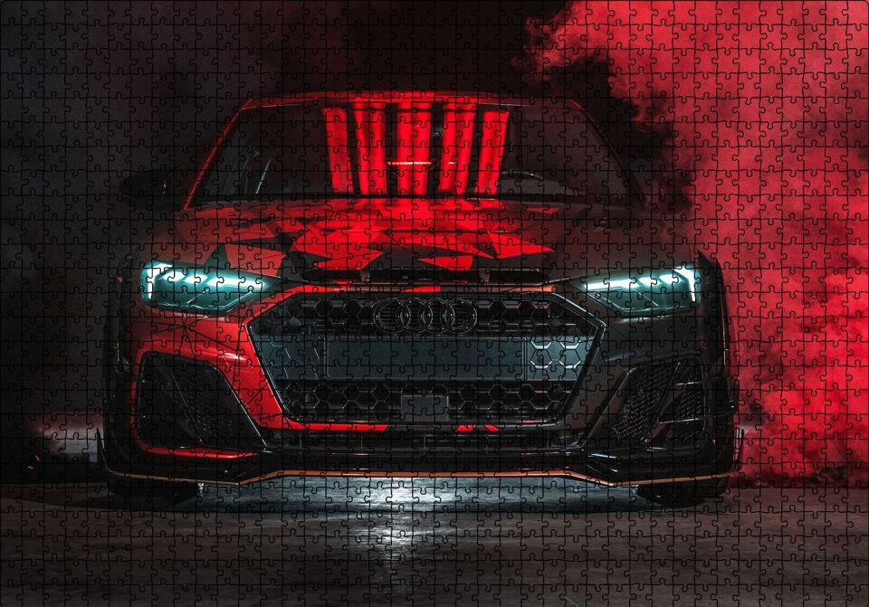 Audi A1 ABT Sportsline Puzzle Yapboz MDF Ahşap 1000 Parça 49 cm X 68 cm