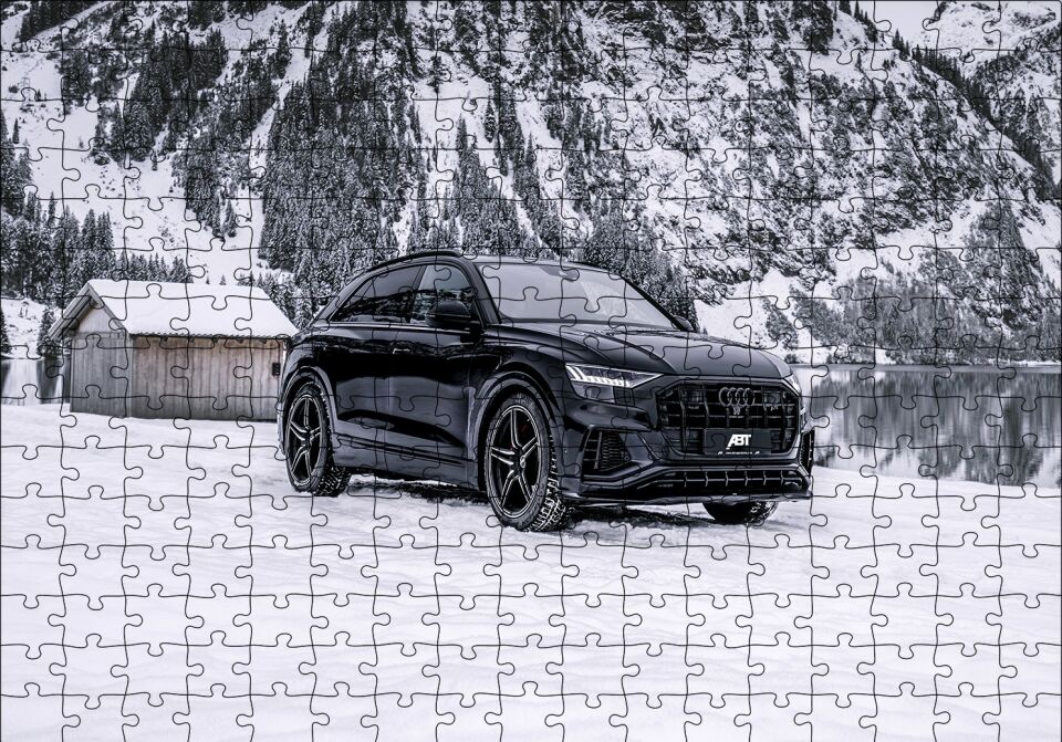 Audi SQ8 TDI Puzzle Yapboz MDF Ahşap 255 Parça 34 cm X 49 cm