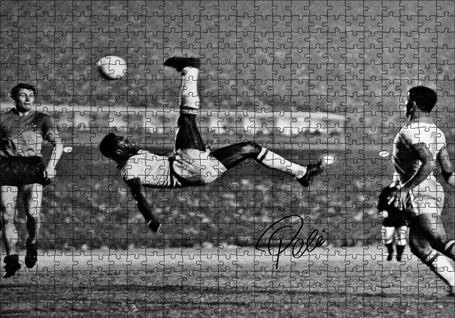 Pele Rövaşata Puzzle Yapboz MDF Ahşap 500 Parça 49 cm X 68 cm