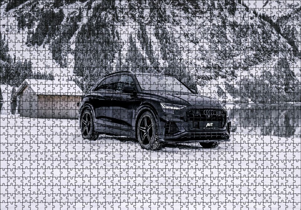 Audi SQ8 TDI Puzzle Yapboz MDF Ahşap 1000 Parça 49 cm X 68 cm