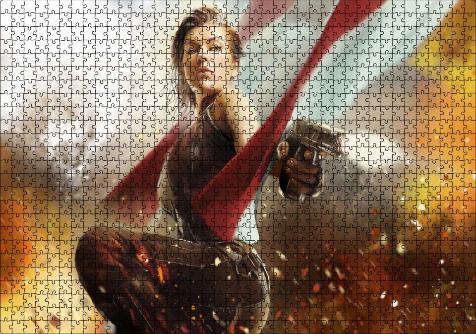 Alice Resident Evil 2020 Oyunu Puzzle Yapboz MDF Ahşap 1000 Parça 49 cm X 68 cm
