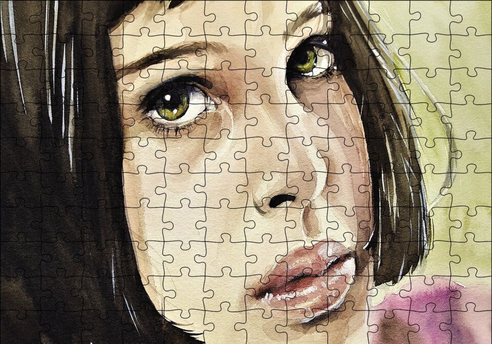 Mathilda Çizim Puzzle Yapboz MDF Ahşap