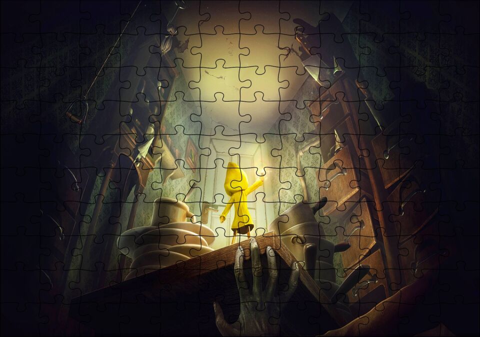 Küçük Kabuslar Oyun Serisi Görseli Puzzle Yapboz MDF Ahşap 120 Parça 24 cm X 34 cm