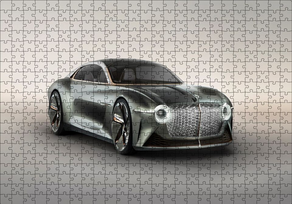 Bentley EXP 100 GT Puzzle Yapboz MDF Ahşap 500 Parça 49 cm X 68 cm