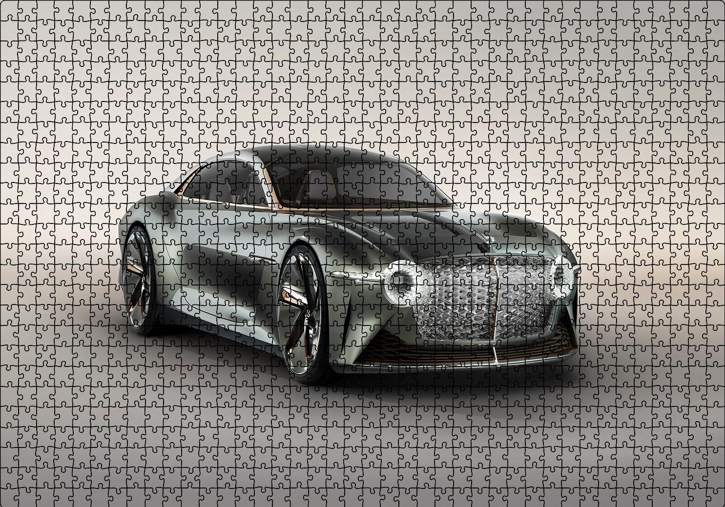 Bentley EXP 100 GT Puzzle Yapboz MDF Ahşap 1000 Parça 49 cm X 68 cm