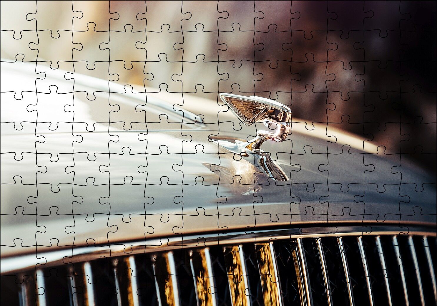Bentley Logo 3D Puzzle Yapboz MDF Ahşap 120 Parça 24 cm X 34 cm