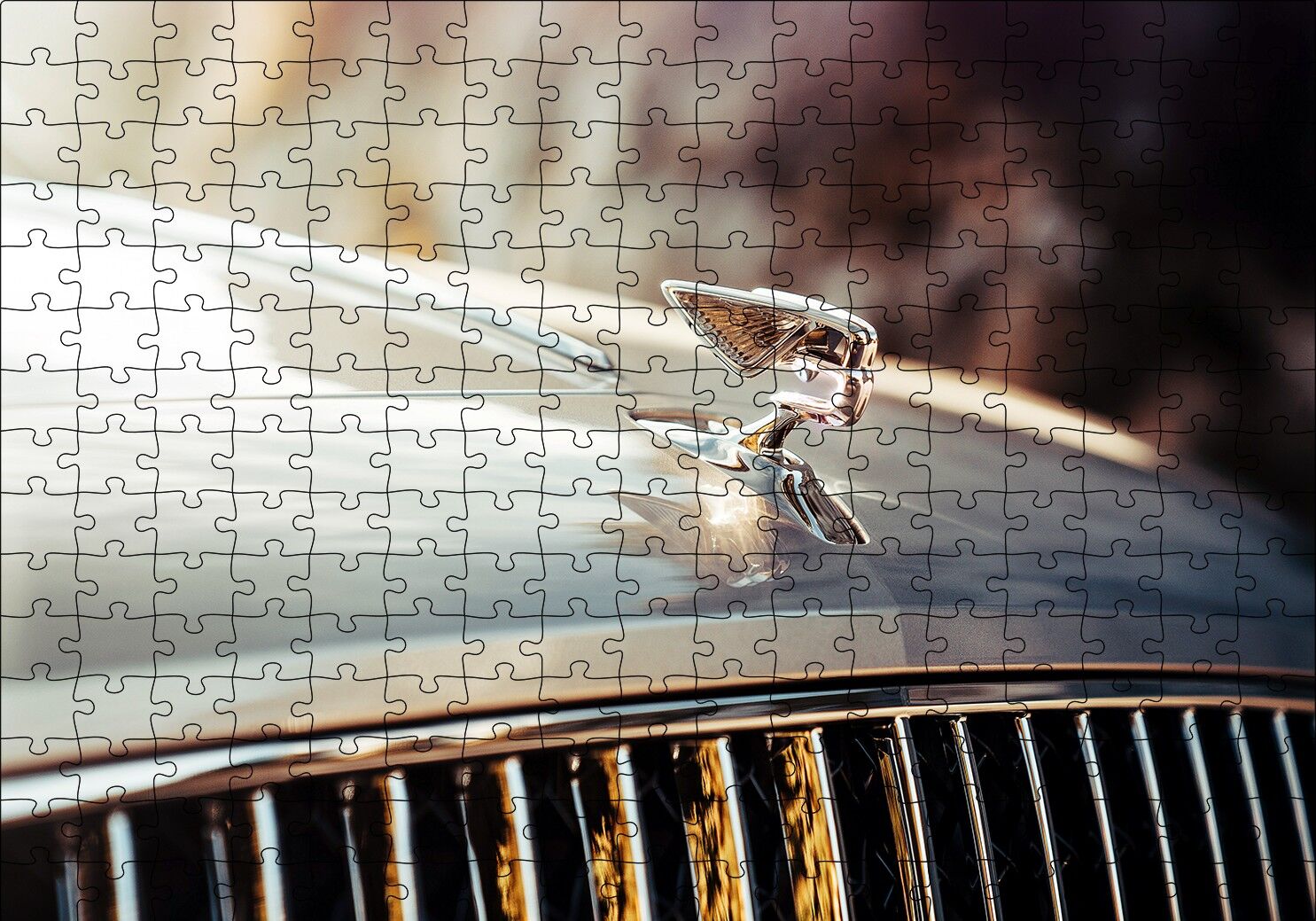 Bentley Logo 3D Puzzle Yapboz MDF Ahşap 255 Parça 34 cm X 49 cm