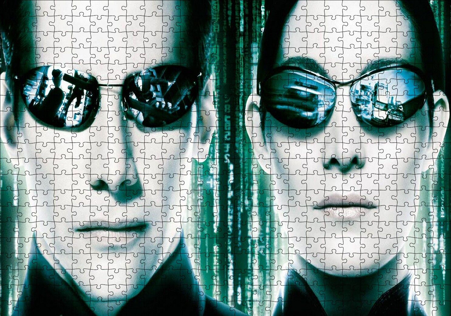 The Matrix Neo ve Trinity Puzzle Yapboz MDF Ahşap 500 Parça 49 cm X 68 cm