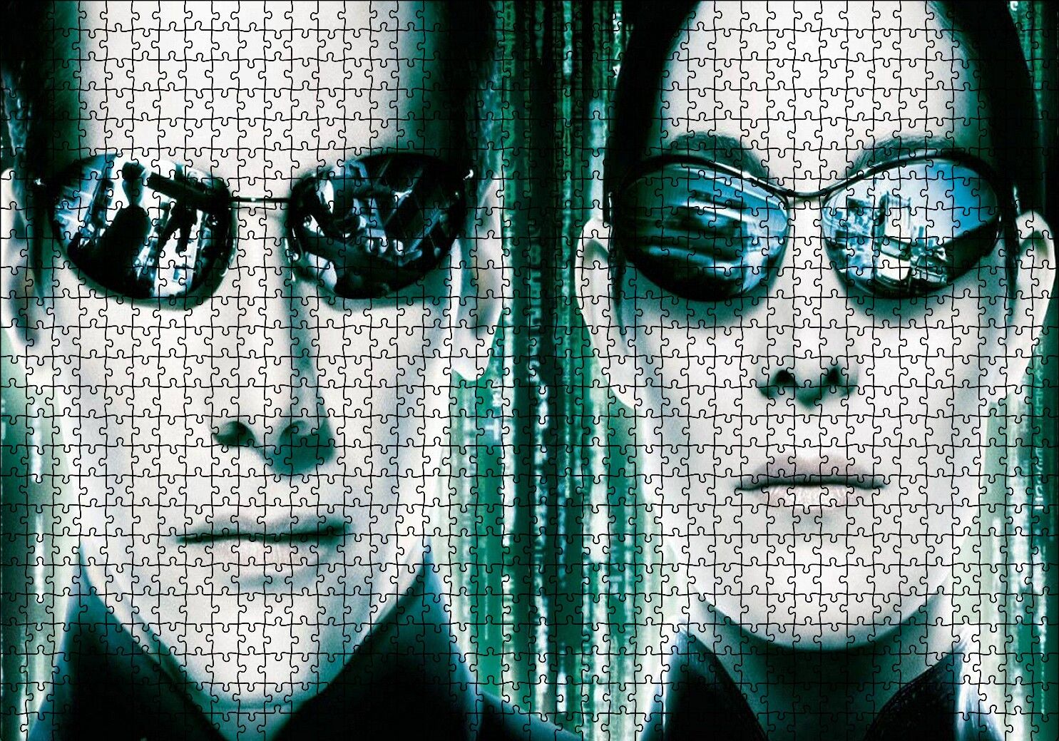 The Matrix Neo ve Trinity Puzzle Yapboz MDF Ahşap 1000 Parça 49 cm X 68 cm