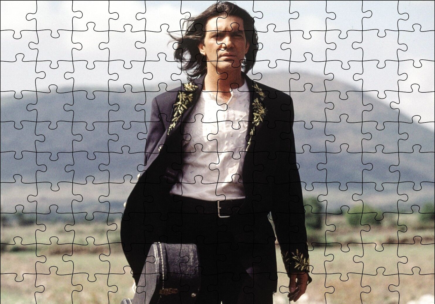 Antonio Banderas Puzzle Yapboz MDF Ahşap 120 Parça 24 cm X 34 cm