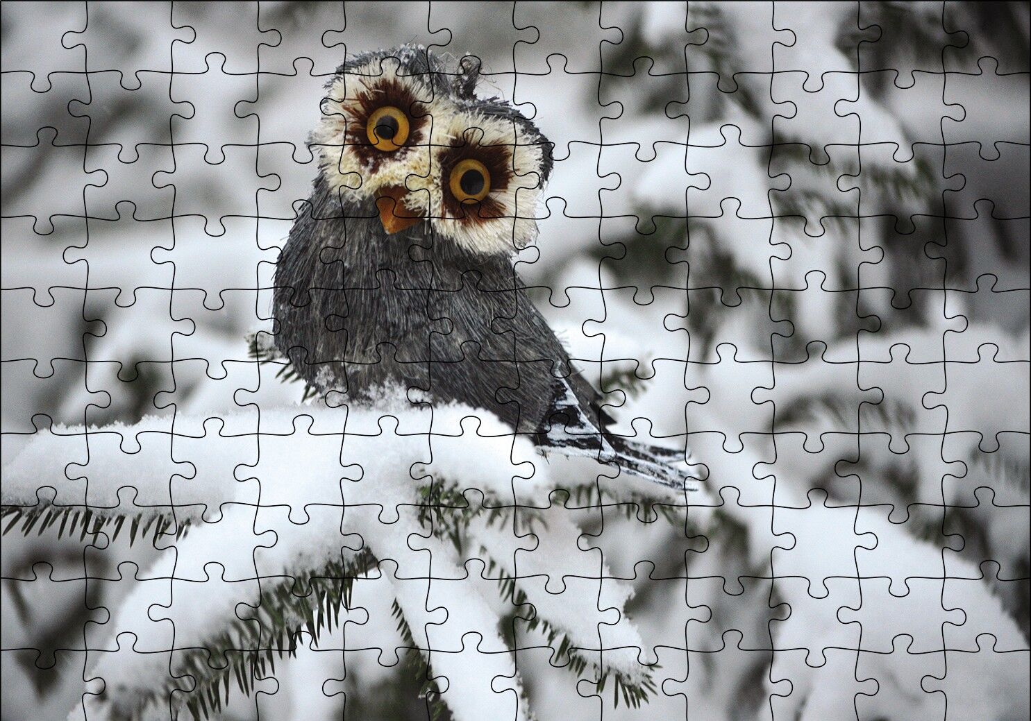 Karda Baykuş Puzzle Yapboz MDF Ahşap 120 Parça 24 cm X 34 cm