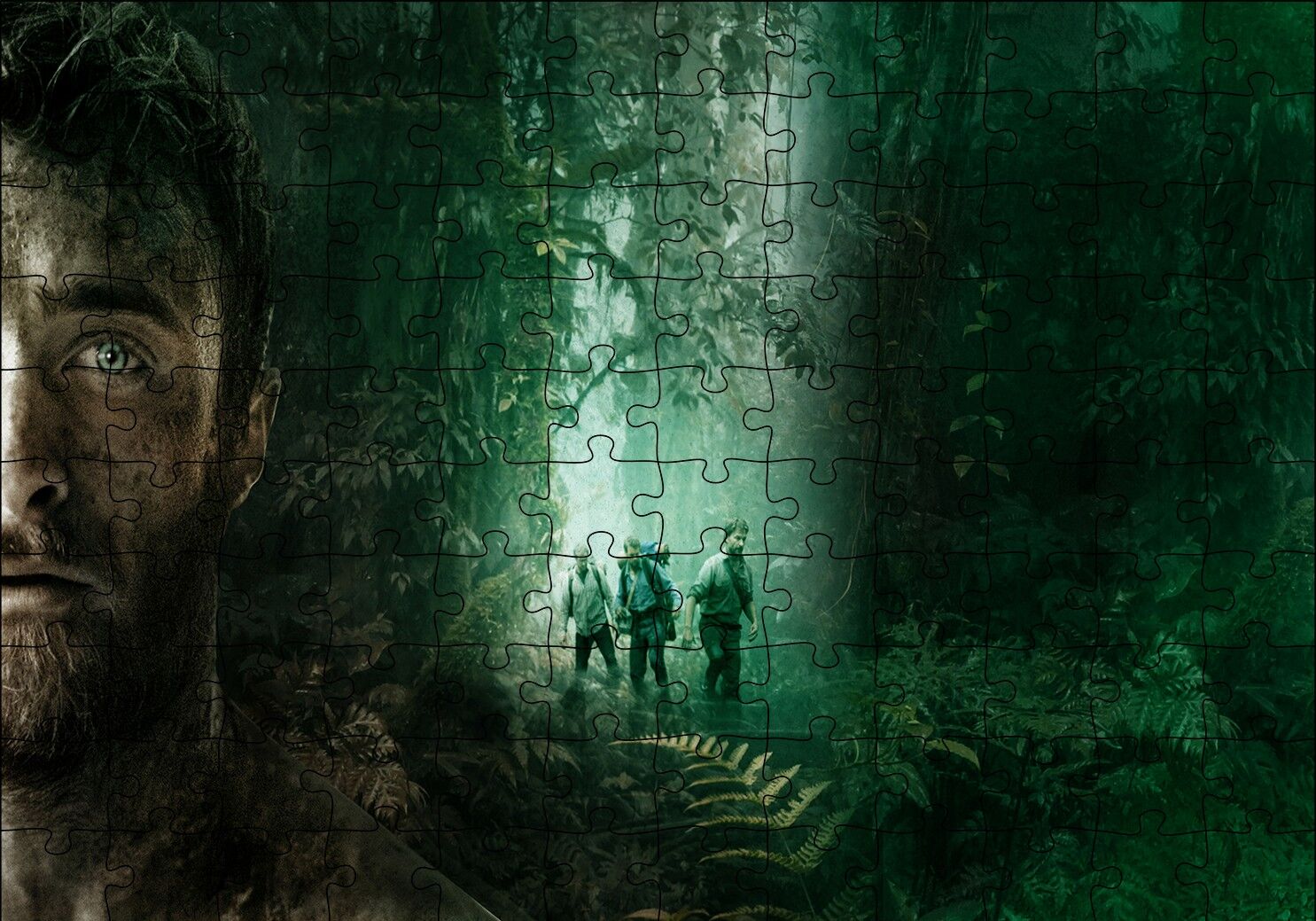 Jungle Daniel Radcliffe Puzzle Yapboz MDF Ahşap 120 Parça 24 cm X 34 cm