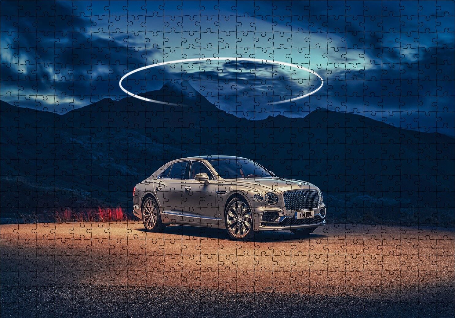 Bentley ve Karanlık Dağlar Puzzle Yapboz MDF Ahşap 500 Parça 49 cm X 68 cm