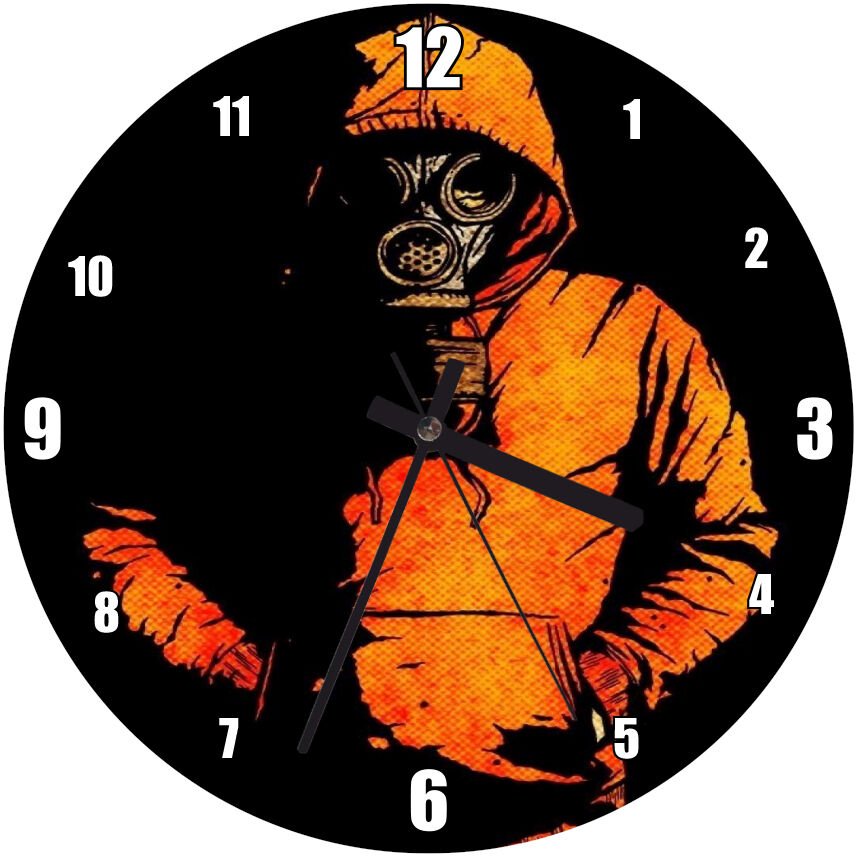 Pubg Panosundaki Pin Görseli Mdf Ahşap Duvar Saati 50 cm Çap