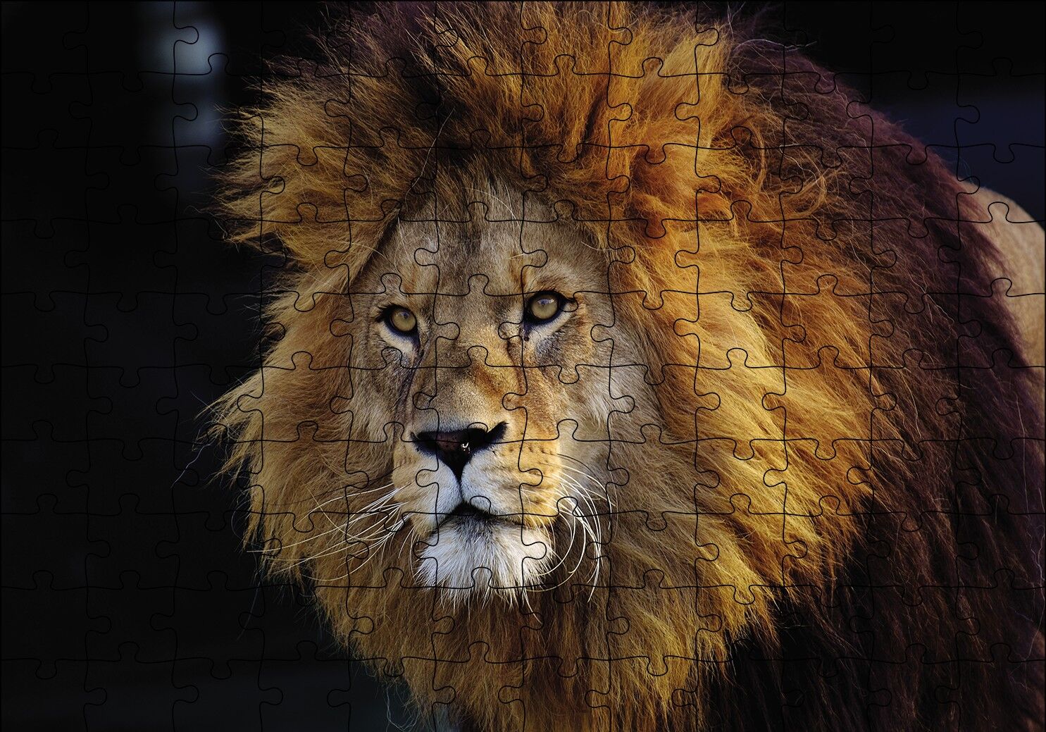 Aslan Kral Puzzle Yapboz MDF Ahşap 120 Parça 24 cm X 34 cm