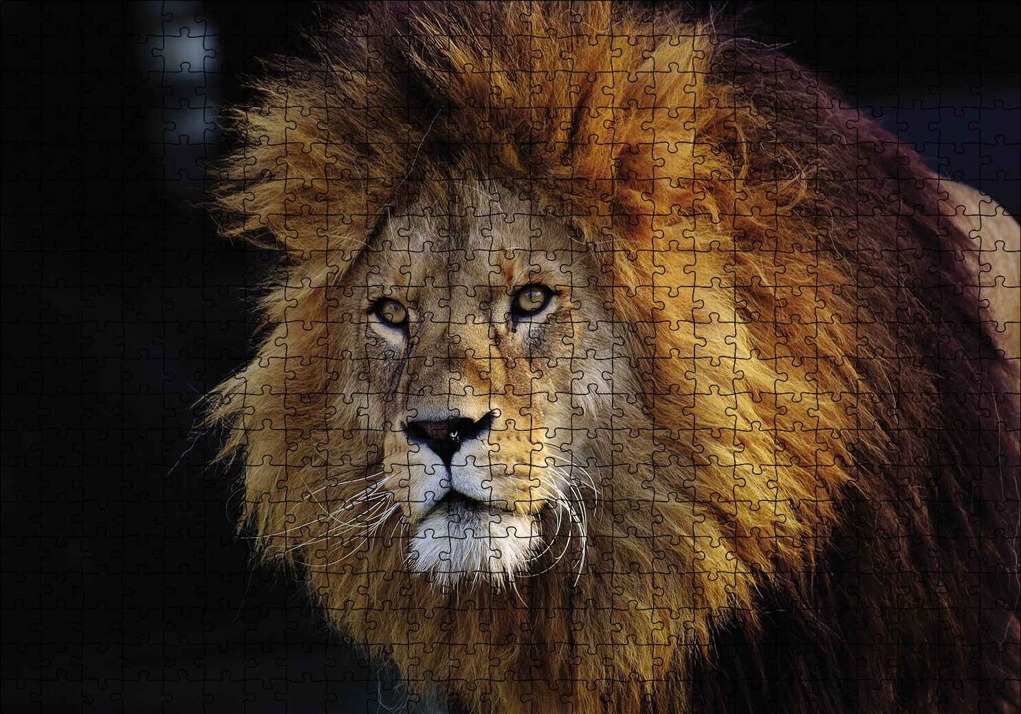 Aslan Kral Puzzle Yapboz MDF Ahşap 500 Parça 49 cm X 68 cm