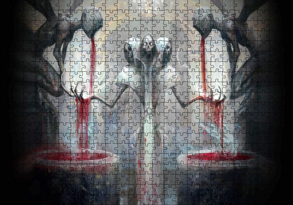 Güneş Tanrısının Kanı Derin Rüya Görseli Puzzle Yapboz MDF Ahşap 500 Parça 49 cm X 68 cm