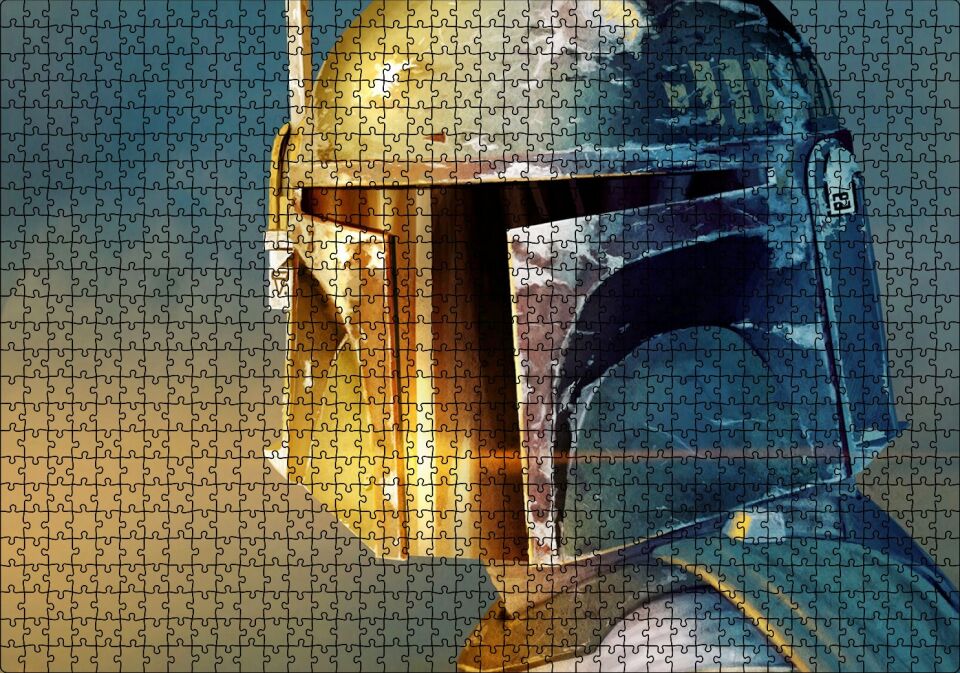 Yıldız Savaşları Boba Fett Puzzle Yapboz MDF Ahşap 1000 Parça 49 cm X 68 cm