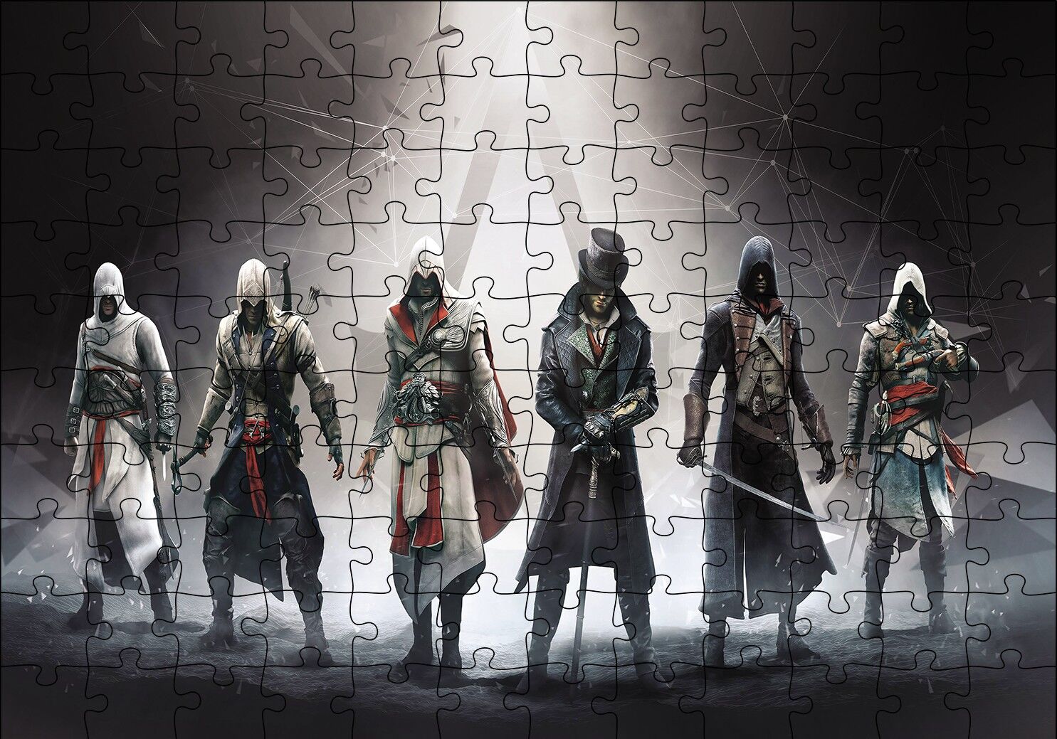 Assassin Creed Puzzle Yapboz MDF Ahşap 120 Parça 24 cm X 34 cm