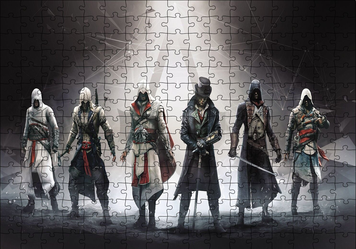 Assassin Creed Puzzle Yapboz MDF Ahşap 255 Parça 34 cm X 49 cm