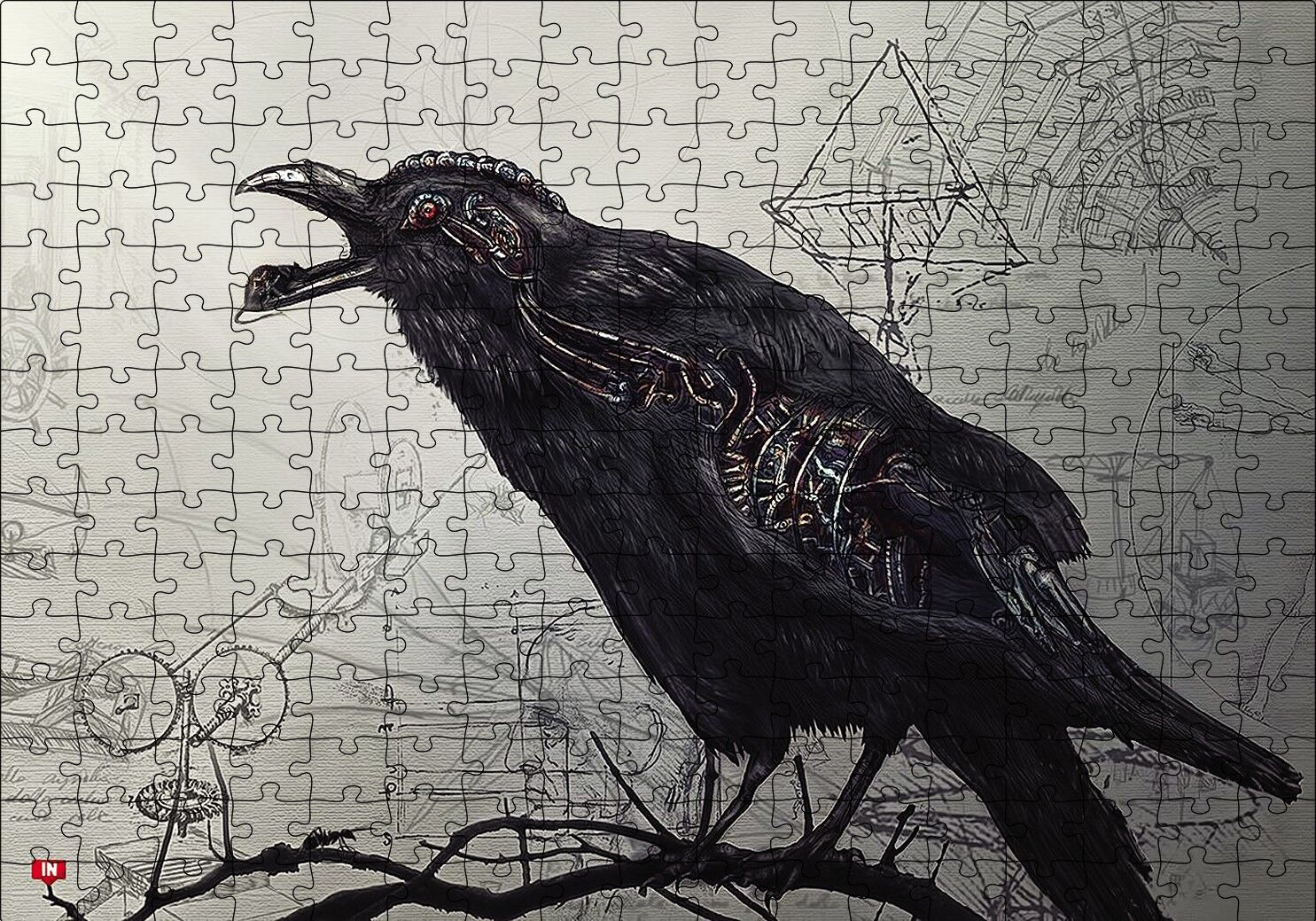 Karga Elektronik Tasarım Puzzle Yapboz MDF Ahşap 255 Parça 34 cm X 49 cm