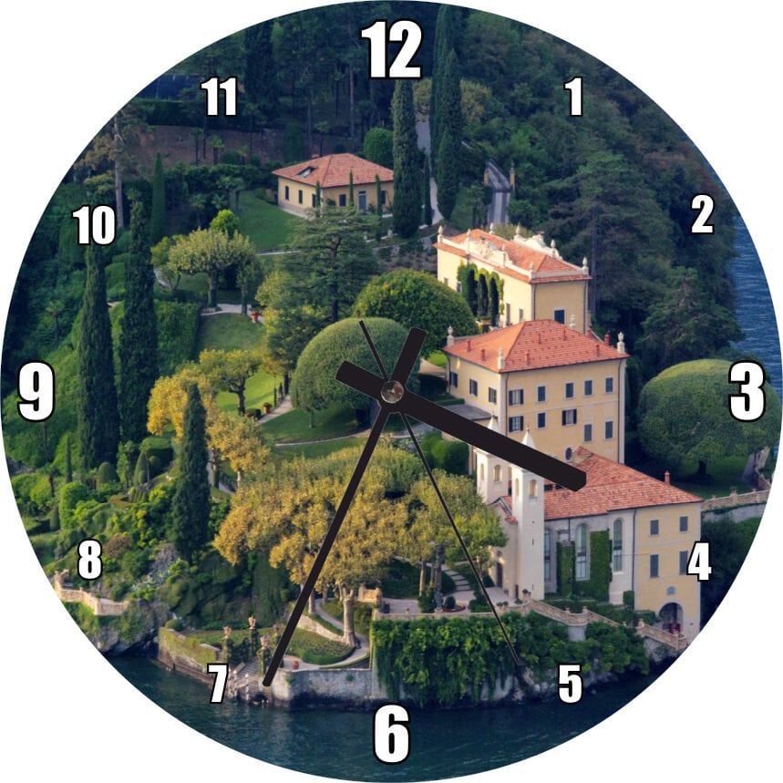 Burundaki Muhteşem Manzaralı Şatolar Mdf Ahşap Duvar Saati