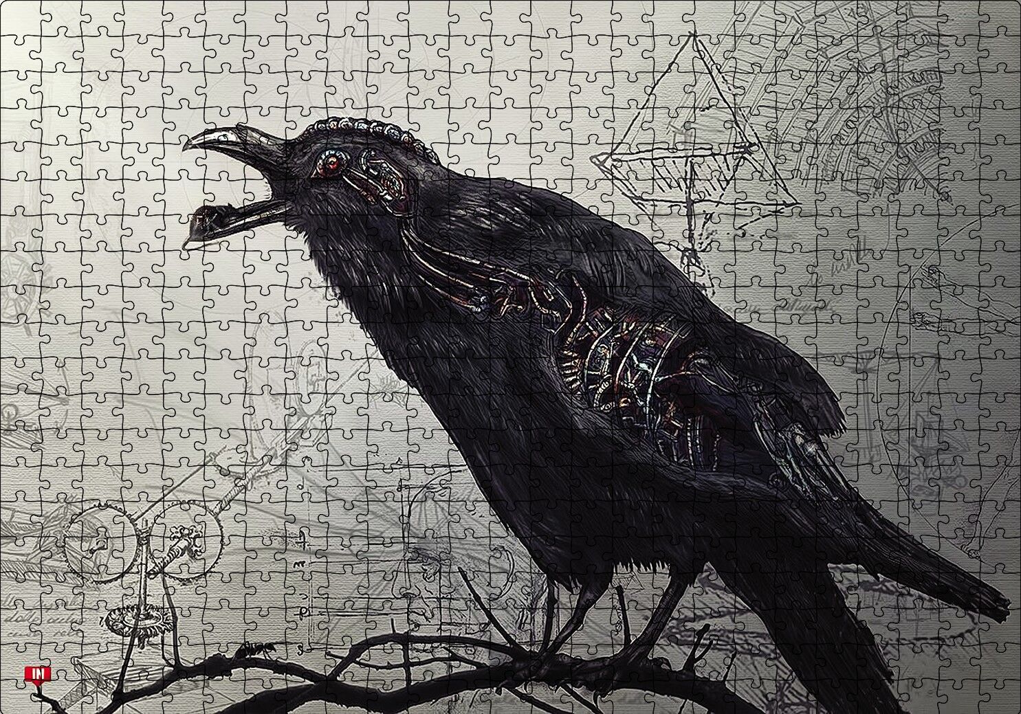 Karga Elektronik Tasarım Puzzle Yapboz MDF Ahşap 500 Parça 49 cm X 68 cm