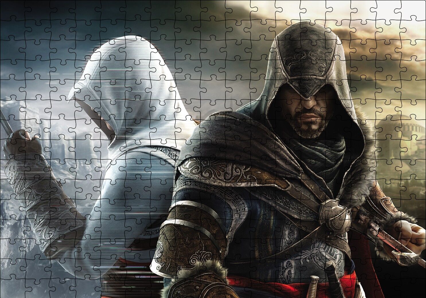 Assassins Creed Revelations Puzzle Yapboz MDF Ahşap 255 Parça 34 cm X 49 cm