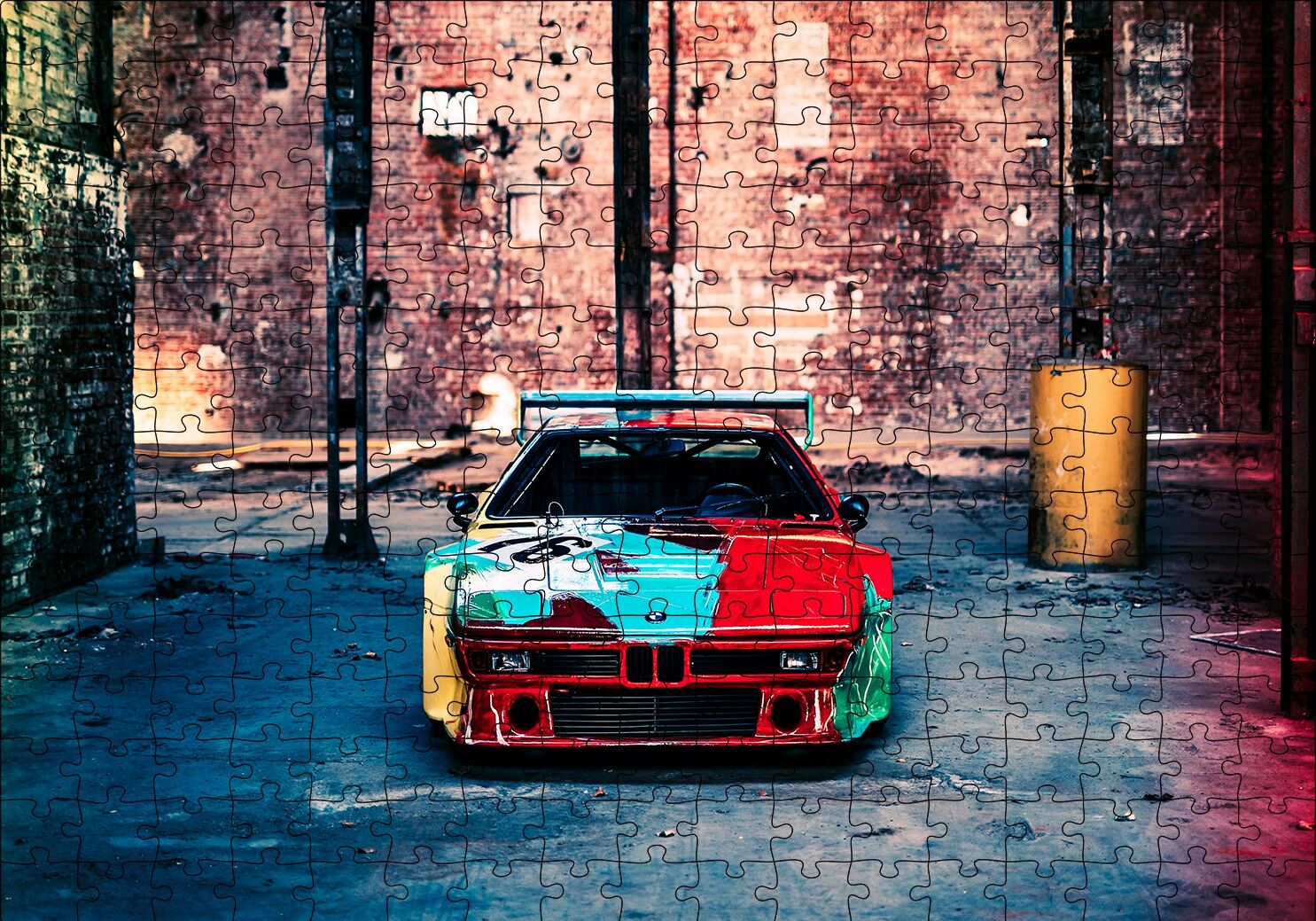 BMW İtaldesign Art Car Puzzle Yapboz MDF Ahşap 255 Parça 34 cm X 49 cm