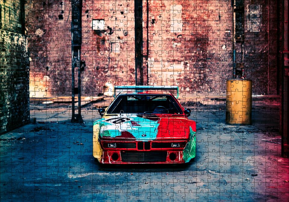 BMW İtaldesign Art Car Puzzle Yapboz MDF Ahşap 500 Parça 49 cm X 68 cm