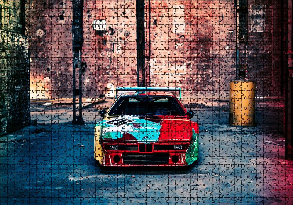 BMW İtaldesign Art Car Puzzle Yapboz MDF Ahşap 1000 Parça 49 cm X 68 cm
