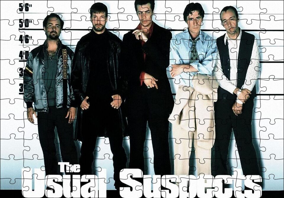 The Usual Suspects Şeytanın Hilesi Puzzle Yapboz MDF Ahşap 120 Parça 24 cm X 34 cm
