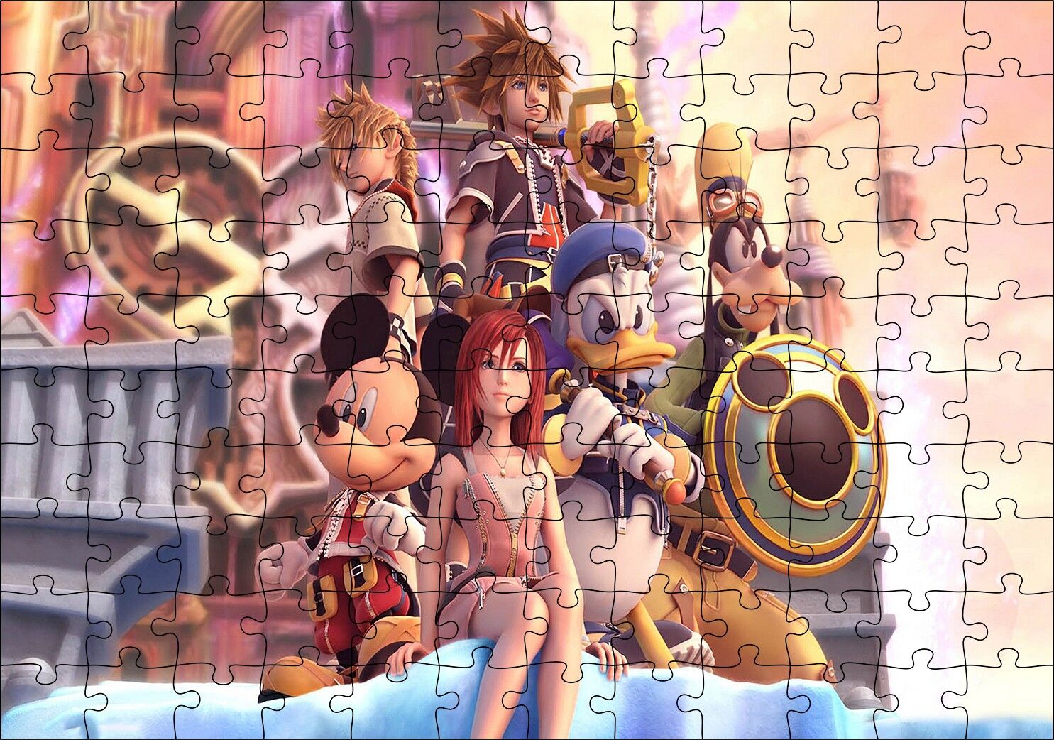 Çizgi Film Karakteri Puzzle Yapboz MDF Ahşap 120 Parça 24 cm X 34 cm