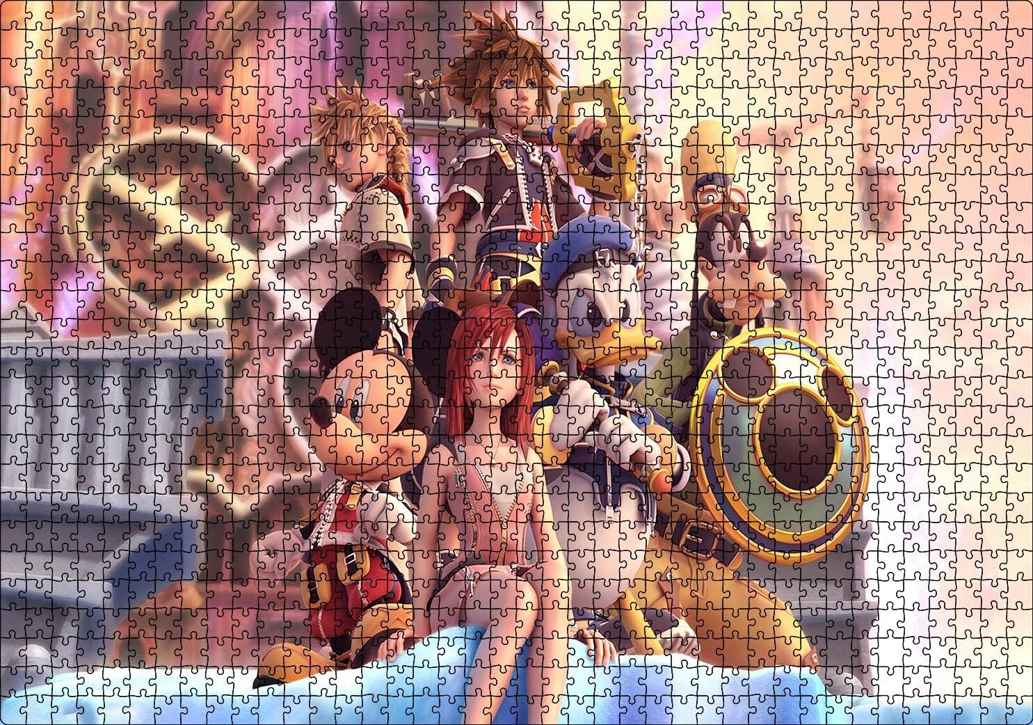Çizgi Film Karakteri Puzzle Yapboz MDF Ahşap 1000 Parça 49 cm X 68 cm